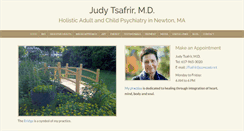 Desktop Screenshot of judytsafrirmd.com